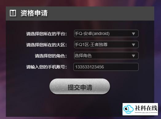 填写申请信息