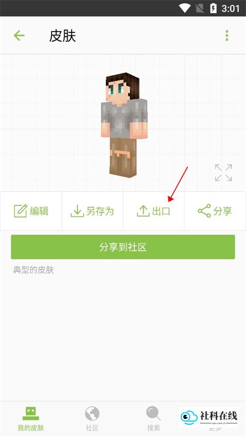 导出选项