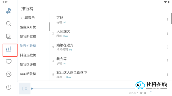 洛雪音乐车机版排行榜