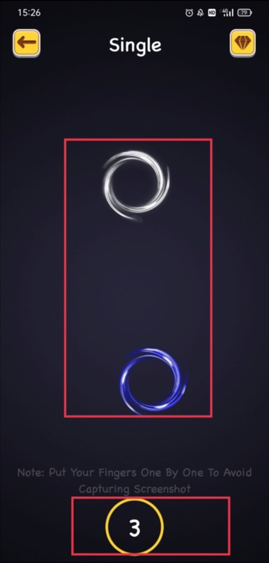Tap Roulette 倒计时界面