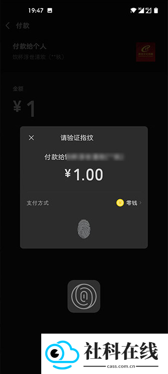 fingerprint pay(指纹支付)