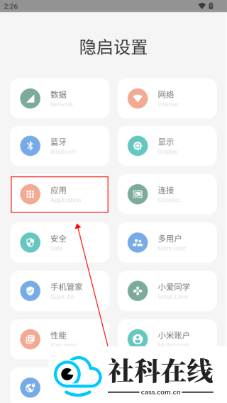 隐启设置