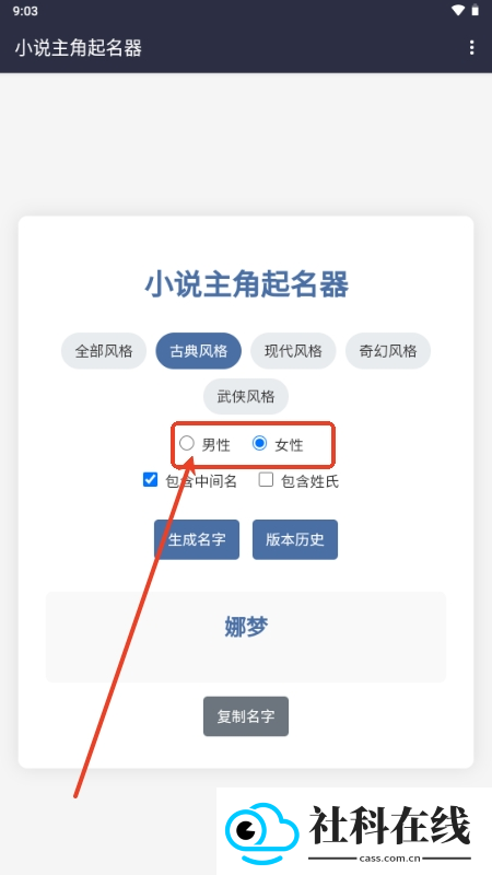 小说主角起名器