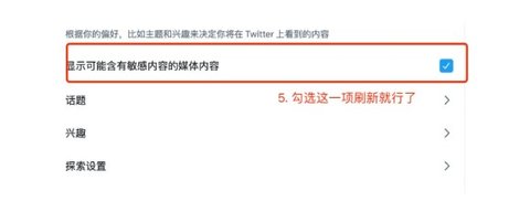 浏览偏好设置界面示意