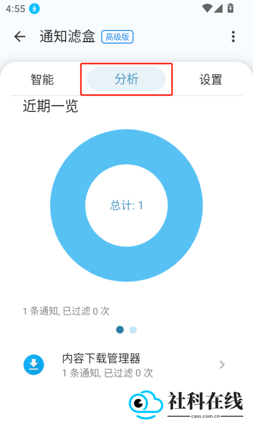 通知滤盒
