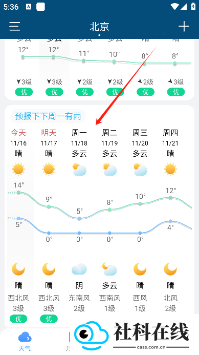 小云天气app