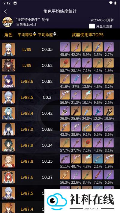 提瓦特小助手抽卡分析app